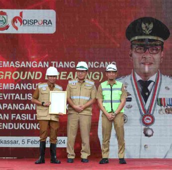 Ground Breaking Revitalisasi Lapangan Karebosi, Hadirkan Fasilitas Olahraga dan Rekreasi 24 Jam
