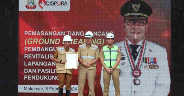 Ground Breaking Revitalisasi Lapangan Karebosi, Hadirkan Fasilitas Olahraga dan Rekreasi 24 Jam