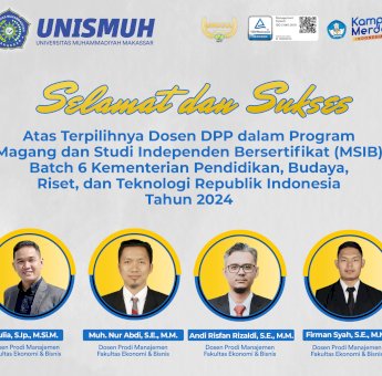 Empat Dosen FEB Unismuh Makassar terpilih sebagai DPP MSIB 6 Kemdikbudristek