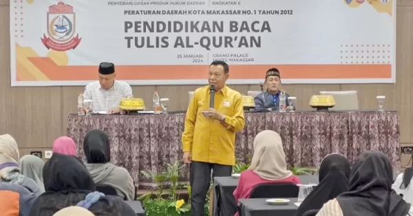 Anggota DPRD Makassar HM Yunus Ingatkan Orang Tua Ajari Anak Baca Tulis Alquran