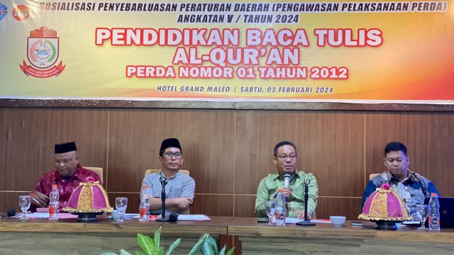 Sosialisasi Perda, Muchlis Misbah Ajak Warga Galakkan Pendidikan Baca Tulis Al-Qur&rsquo;an