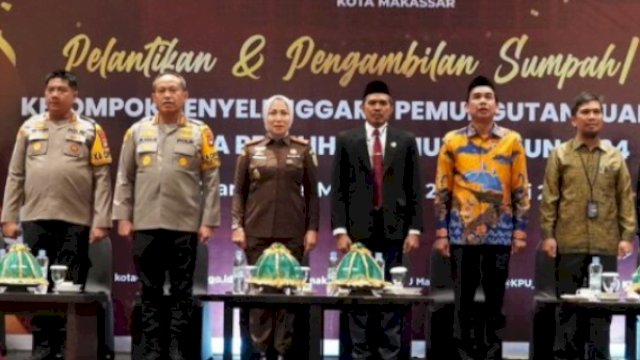 Pemilu 2024, Ketua DPRD Makassar Hadiri Pelantikan Anggota KPPS