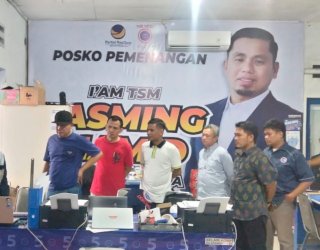 Rusdi Masse Percaya dan Yakini Tasming Hamid Menangkan Pilwalkot Parepare dan Puji Posko Pemenangannya