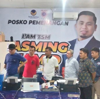 Rusdi Masse Percaya dan Yakini Tasming Hamid Menangkan Pilwalkot Parepare dan Puji Posko Pemenangannya