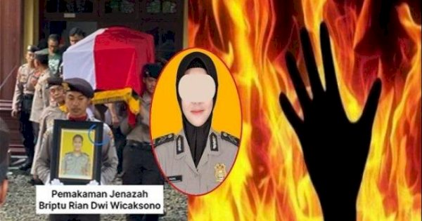 Tragis! Polwan Bakar Suaminya Sesama Polisi Gegara Candu Judi Online