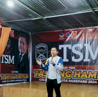 Tasming Hamid Resmikan Posko Relawan HSL for TSM Kecamatan Bacukiki Barat