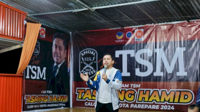 Tasming Hamid Resmikan Posko Relawan HSL for TSM Kecamatan Bacukiki Barat