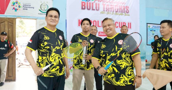 Bupati Barru Suardi Saleh Buka Kejuaraan Bulutangkis Kapolres Cup II 2024