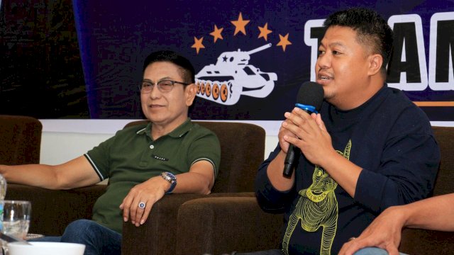 'Team Tank' Binaan Legislator Ari Ashari Kompak Berjuang dan Menangkan Rusdin Abdullah di Pilwalkot Makassar.