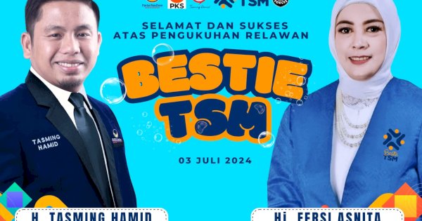 Siap Berkonstribusi untuk Pemenangan Tasming Hamid di Pilkada Parepare, Ribuan Bestie TSM Akan Dikukuhkan