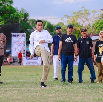Bupati Suardi Saleh Buka Turnamen Mini Soccer Cilellang : Insyaallah Olahraga Maju, Ekonomi Bangkit!