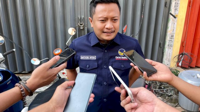 Wakil Ketua Bidang Media dan Komunikasi DPW Nasdem Sulsel, Mustaqim Musma.