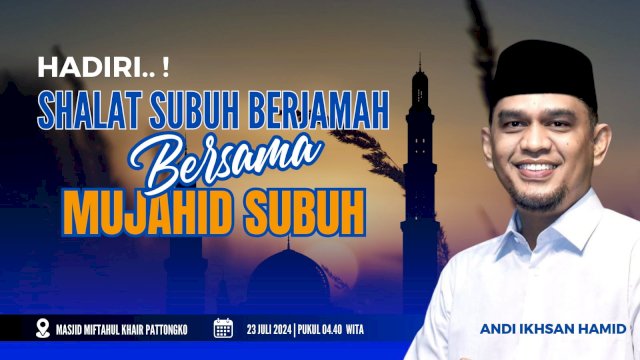 acalon Wabup Sinjai Ikhsan Hamid Akan Shalat Subuh Berjamaan dengan Masyarakat Tellulimpoe