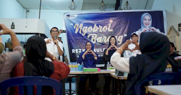 Ngopi Bareng, NasDem Mulai Kenalkan Rezki Lutfi Bacalon Wawali Makassar