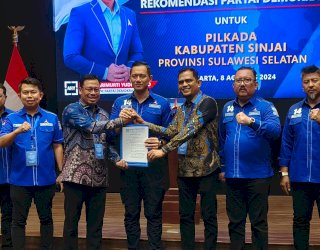 Makin Kuat, Demokrat Resmi Usung Muzayyin Arif- Ikhsan Hamid di Pilkada Sinjai