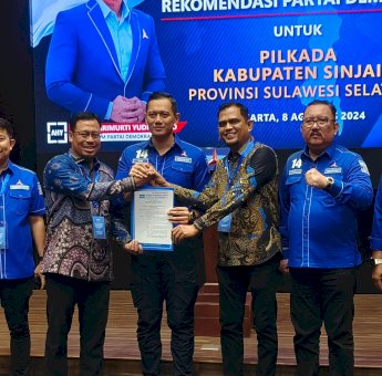 Makin Kuat, Demokrat Resmi Usung Muzayyin Arif- Ikhsan Hamid di Pilkada Sinjai