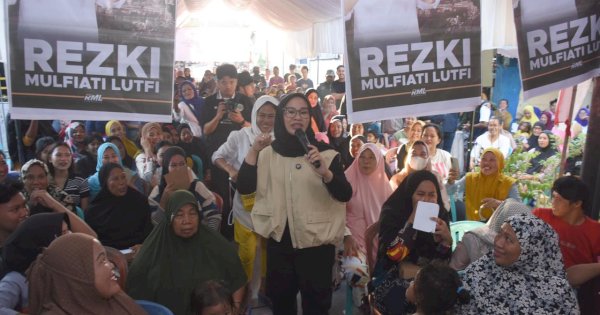 Ribuan Warga Pannampu Hadiri Ngobrol Bareng Rezki Lutfi, Solid Menangkan Pasangan Sehati