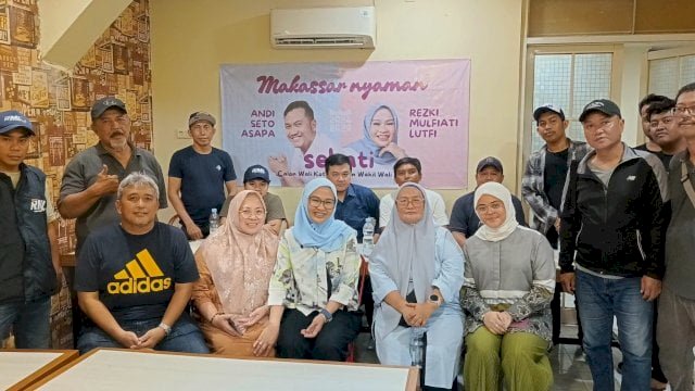 Balon Wakil Wali Kota Makassar, Rezki Mulfiati Lutfi Bersama Tim RML Kecamatan Mariso.