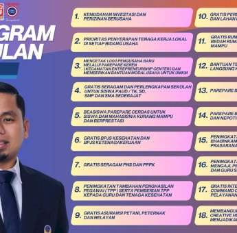 Inilah 18 Program Unggulan Calon Wali Kota Parepare Tasming Hamid