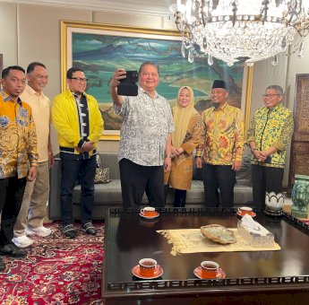 Andi Sudirman-Fatmawati Rusdi Temui Ketum Golkar Airlangga, Taufan Pawe : Keputusan Terbaik untuk Masyarakat Sulsel