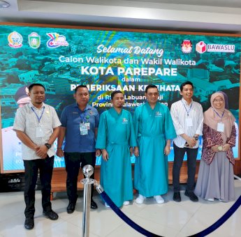 Pemeriksaan Kesehatan di RSUD Labuang Baji: Tasming-Hermanto Siap Lanjutkan Tahapan Pilkada