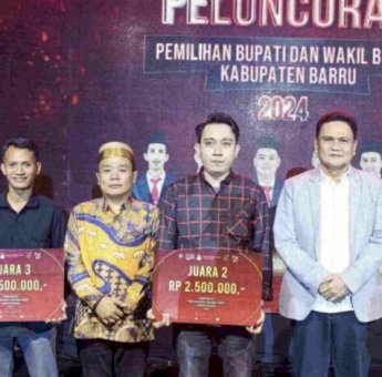 Peluncuran Tahapan Pilkada Barru 2024, Bupati Suardi Saleh Apresiasi KPU&nbsp;