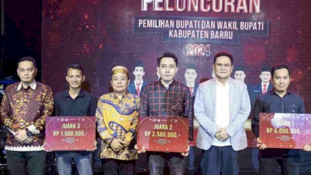 Peluncuran Tahapan Pilkada Barru 2024, Bupati Suardi Saleh Apresiasi KPU 