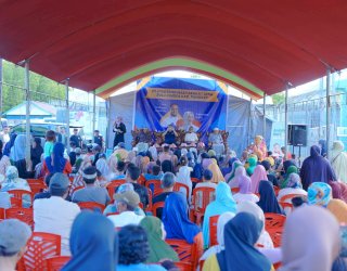 Ratusan Warga Bulu Cindea Sambut Kunjungan Andi Sudirman di Pangkep