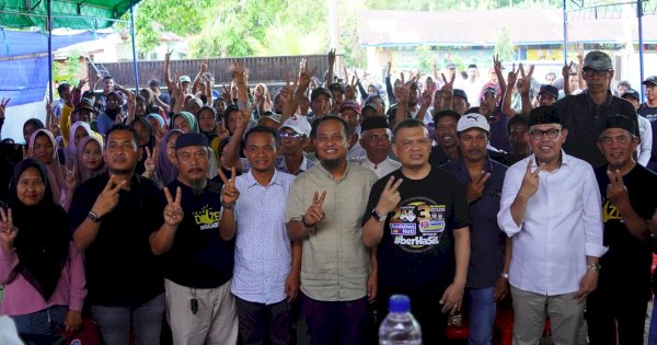 Sambut Kehadiran Andi Sudirman, Warga Serukan : Andalan Hati, 02 Menang !