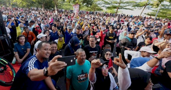 Puluhan Ribu Warga Ikuti Jalan Anti Mager Bareng Andi Sudirman, Teriak “Andalan Hatiku”