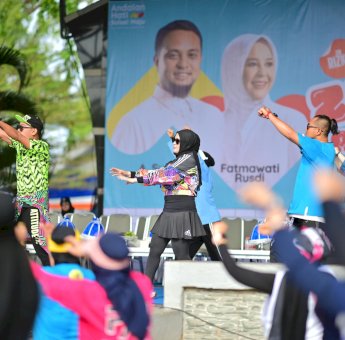 Dukungan Mengalir, Fatmawati Kuatkan Soliditas Perempuan Lewat Senam Zumba