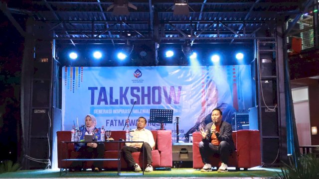 Tasming Hamid Dampingi Cawagub Fatmawati Dalam Talkshow di Parepare