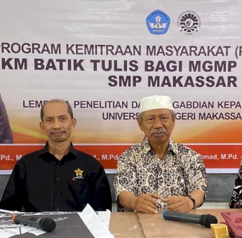Gandeng MGMP Seni Budaya SMP Se-Makassar, Dosen FSD UNM Latih Guru Teknik Batik Tulis