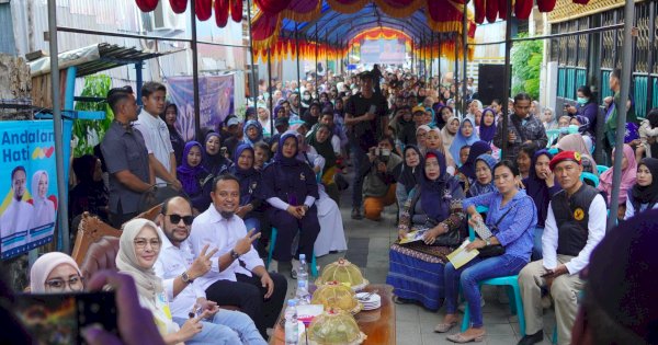 Kampanye di Lorong, Ratusan Warga Kassi-Kassi Acungkan Dua Jari untuk Andalan &#8211; Hati