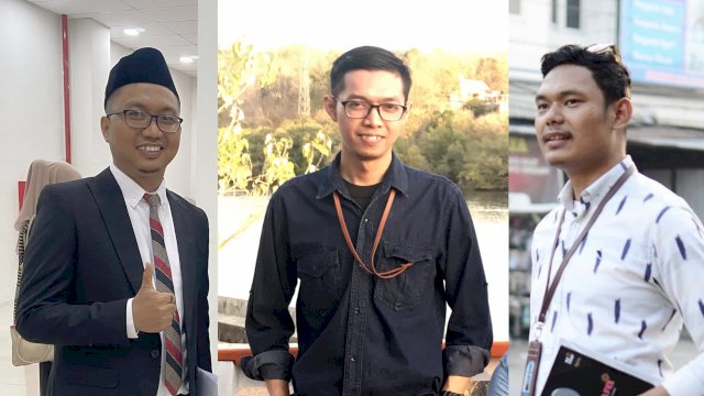 Kolase dari kiri ke kanan, Muh Nur Abdi, Muh Hidayat, Firman Syah