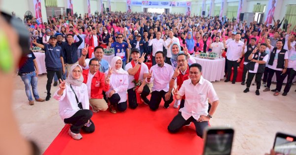 Usai Debat, Andalan Hati Bareng Putra Jokowi Sosialisasi di Barru