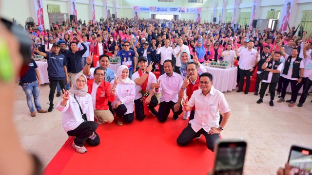 Andi Sudirman-Fatmawati Lanjutkan Sosialisasi di Barru Bareng Kaesang.