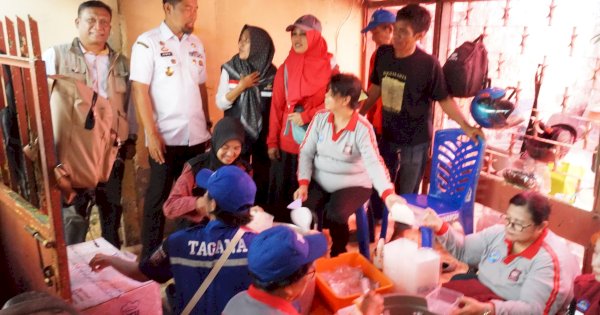 Pjs Wali Kota Arwin Azis Kunjungi Lokasi Kebakaran di Bontoala, Pastikan Bantuan Logistik bagi Warga Terdampak