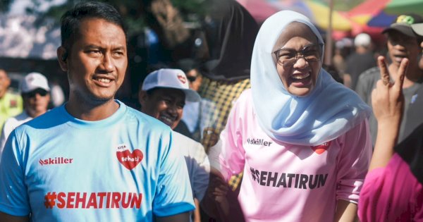 Senam Bareng Seto-Rezki di GOR Sudiang, Warga Sudiang Antusias Dukung Paslon Nomor 2