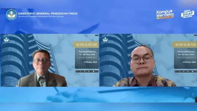 Tangkapan Layar Youtube Kemendikbud RI pada Sosialisasi Permendikbudristek Nomor 44 Tahun 2024 tentang Profesi, Karier, dan Penghasilan Dosen