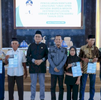 Tidak Masuk Data P3KE dan DTKS, Ratusan Warga Miskin Ekstrim Dapat BLT dari Pemda Barru