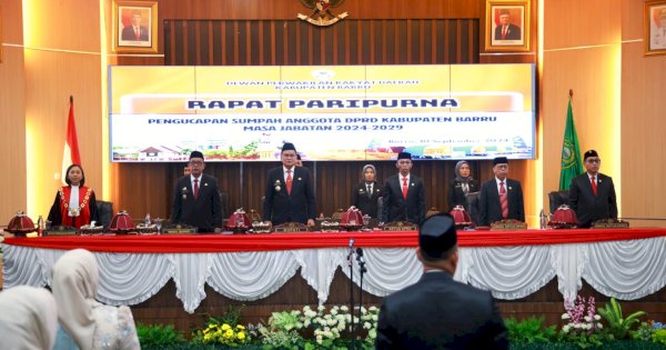 Bupati Suardi Saleh Hadiri Pelantikan Anggota DPRD Barru Periode 2024-2029