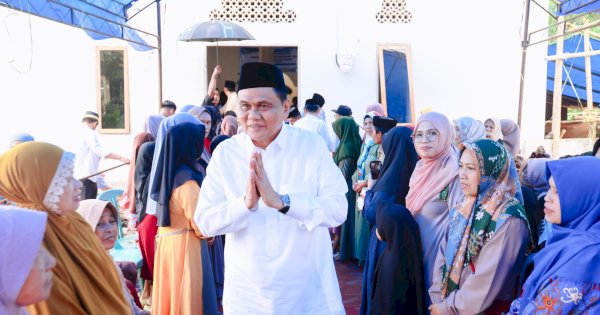 Gerakan Cinta Masjid, Bupati Barru Bersama Ketua TP PKK Resmikan Masjid Baburrahman di Gattareng