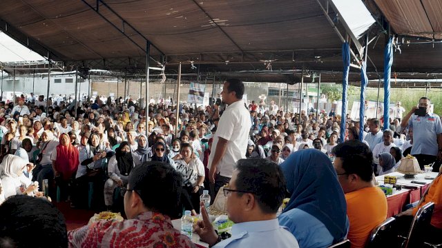 Andi Sudirman di Lapangan Yusuf Bauty Gowa.