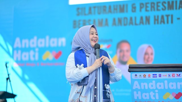 Calon Wakil Gubernur Sulsel Fatmawati Rusdi.