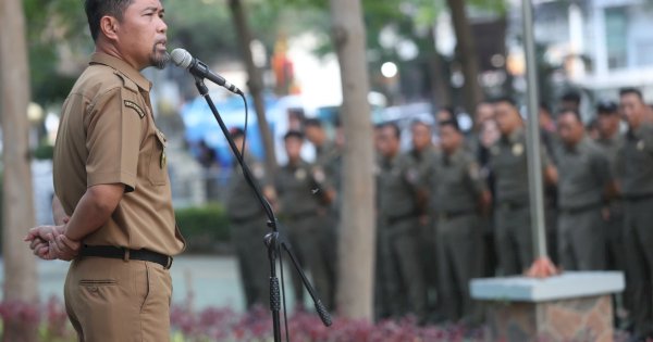 Apel Pagi, Pjs Wali Kota Bahas Gerakan Sabtu Bersih, Optimalisasi APBD Hingga Netralitas ASN