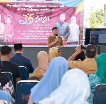 Pjs Wali Kota Arwin Azis Harap Gerakan Pangan Murah Stabilkan Harga dan Kendalikan Inflasi di Makassar