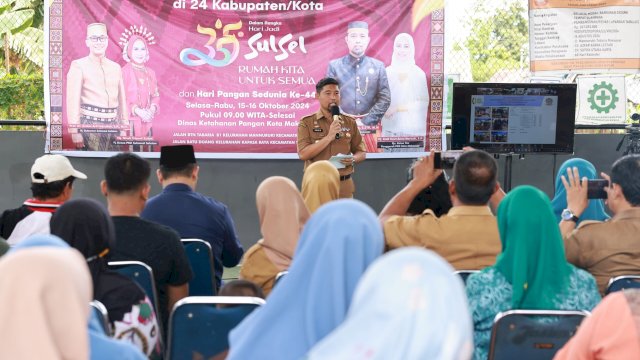 Pjs Wali Kota Arwin Azis Harap Gerakan Pangan Murah Stabilkan Harga dan Kendalikan Inflasi di Makassar.