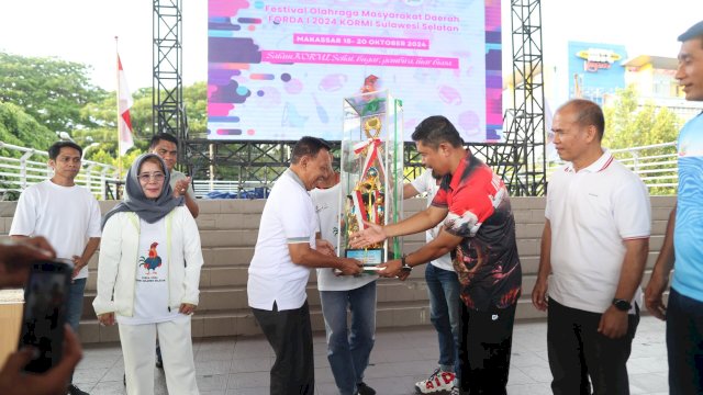 Pjs Wali Kota Makassar Andi Arwin Azis Resmi Menutup FORDA 2024.