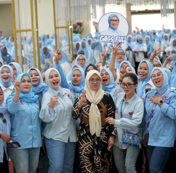 Dihadiri Istri Adnan Purichta, Komunitas Perempuan Hebat se-Kabupaten Gowa Siap Menangkan Hati Damai